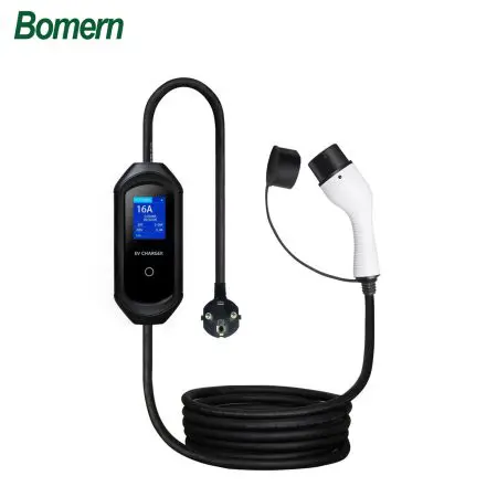 Carregador Portatil EV Bomern 16A 3.5KW Ecrã 2.8" com APP BT WIFI
