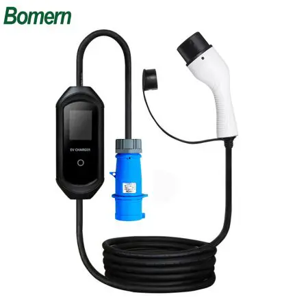 Carregador Portatil EV Bomern 32A 7KW Ecrã 2.8"
