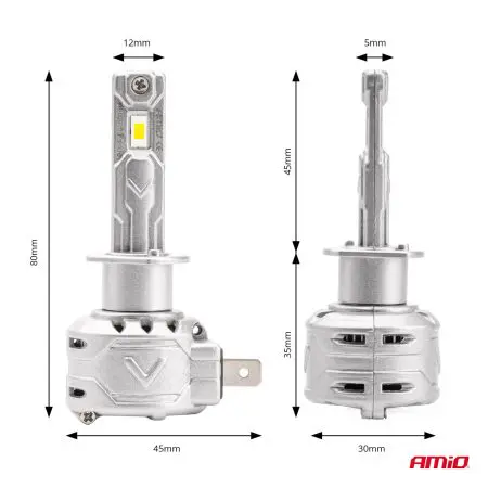 Kit Led Amio H1 X2 72W 6500K 7920lm CANBUS (DUO) - Image 2