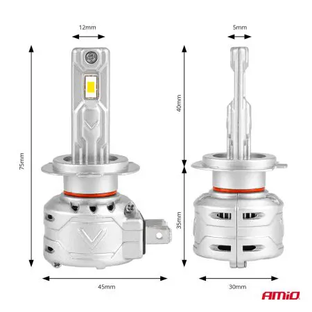 Kit Led Amio H7 X2 72W 6500K 7920lm CANBUS (DUO) - Image 2