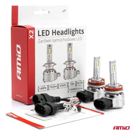 Kit Led Amio H8 H9 H11 X2 72W 6500K 7920lm CANBUS (DUO) - Image 3