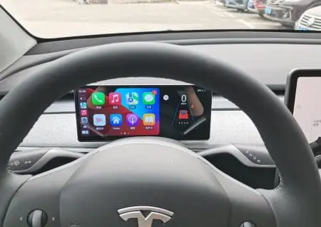 Ecrã Frontal 9" 1920x720 Linux CarPlay Android Auto Tesla Model 3/Y - Image 2