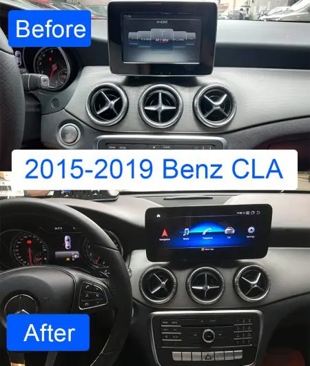 Ecrã Android 13 Snapdragon 680 4GB 64GB Mercedes A CLA GLA G NTG 5.0 10.25" 2016-2019 - Image 6