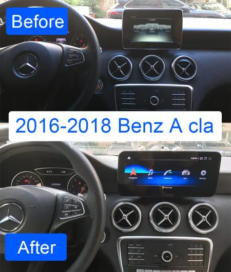 Ecrã Android 13 Snapdragon 680 4GB 64GB Mercedes A CLA GLA G NTG 5.0 10.25" 2016-2019 - Image 7