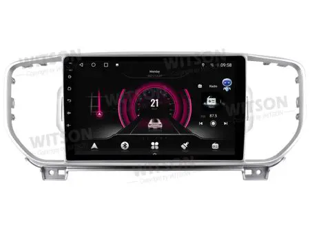 Rádio Witson Android 14 UIS7862 4GB 64GB 9" Kia Sportage 2016-2018