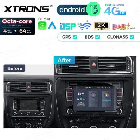 Rádio Xtrons Android 13 7" Octa-Core VW Skoda e Seat 4GB 64GB - Image 13