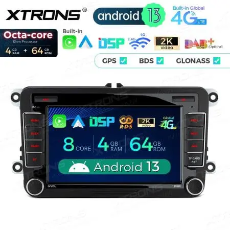 Rádio Xtrons Android 13 7" Octa-Core VW Skoda e Seat 4GB 64GB - Image 3