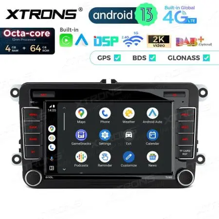 Rádio Xtrons Android 13 7" Octa-Core VW Skoda e Seat 4GB 64GB - Image 5