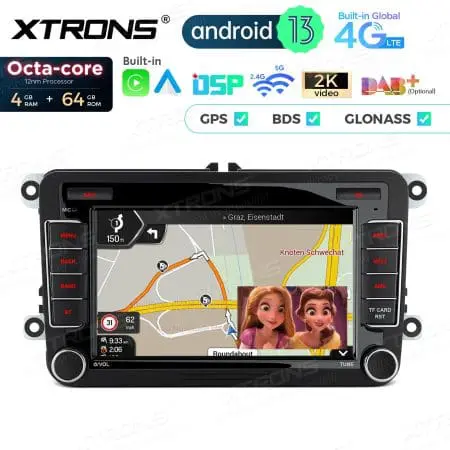 Rádio Xtrons Android 13 7" Octa-Core VW Skoda e Seat 4GB 64GB - Image 6