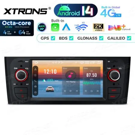 Rádio Xtrons Android 14 6.1" Octa-Core 4GB 64GB Fiat Grande Punto (2005-2009) Linea (2007-2011) - Image 2