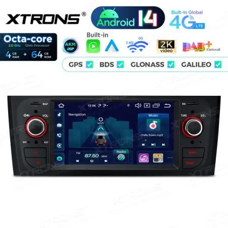 Rádio Xtrons Android 14 6.1" Octa-Core 4GB 64GB Fiat Grande Punto (2005-2009) Linea (2007-2011) - Image 3