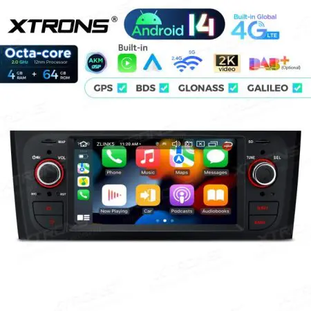 Rádio Xtrons Android 14 6.1" Octa-Core 4GB 64GB Fiat Grande Punto (2005-2009) Linea (2007-2011) - Image 6