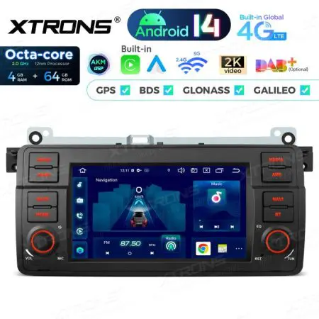 Rádio Android 14 7" Octa-core  BMW  E46 (98-06) Rover 75 (99-05) MG ZT  (01-05) 4GB 64GB - Image 3