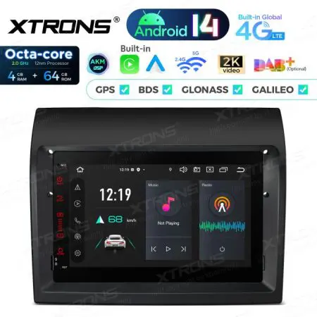 Rádio Xtrons Android 14 7" Octa-Core Fiat Ducato (2011-2015) 4GB 64GB