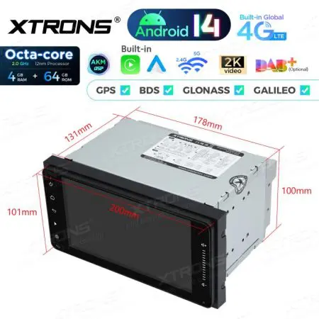 Rádio Xtrons Android 14 7" Octa-Core 4GB 64GB Toyota RAV4 Corolla Hilux (2001-2011) - Image 12