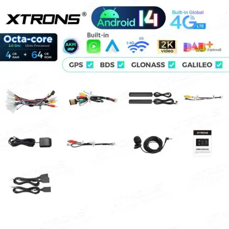 Rádio Xtrons Android 14 7" Octa-Core 4GB 64GB Toyota RAV4 Corolla Hilux (2001-2011) - Image 13
