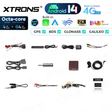 Rádio Xtrons Android 14 7" Octa-Core 4GB 64GB Fiat Panda (2013-2020) - Image 12