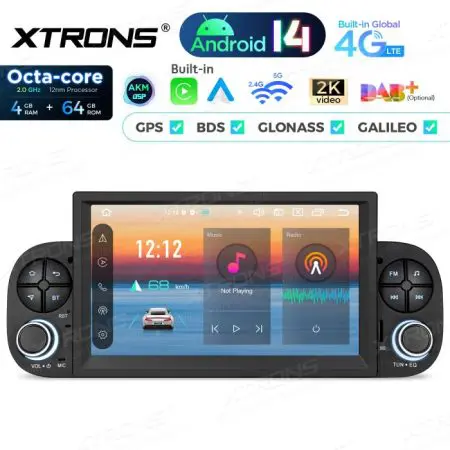 Rádio Xtrons Android 14 7" Octa-Core 4GB 64GB Fiat Panda (2013-2020) - Image 2