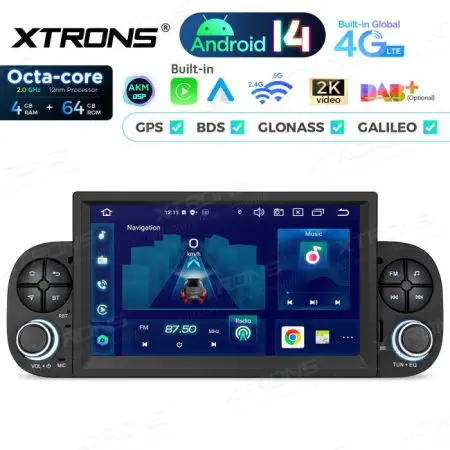 Rádio Xtrons Android 14 7" Octa-Core 4GB 64GB Fiat Panda (2013-2020) - Image 3