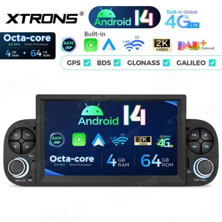 Rádio Xtrons Android 14 7" Octa-Core 4GB 64GB Fiat Panda (2013-2020) - Image 4
