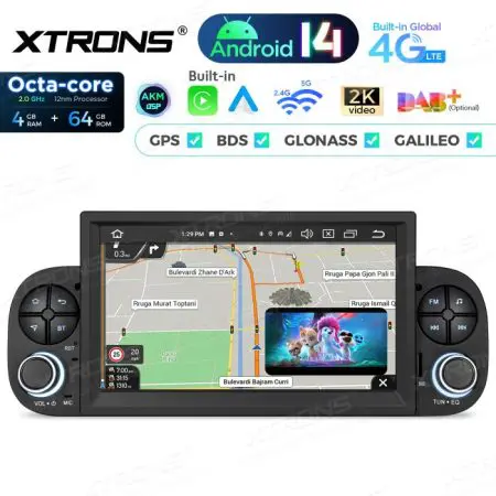 Rádio Xtrons Android 14 7" Octa-Core 4GB 64GB Fiat Panda (2013-2020) - Image 7