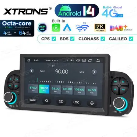 Rádio Xtrons Android 14 7" Octa-Core 4GB 64GB Fiat Panda (2013-2020) - Image 8