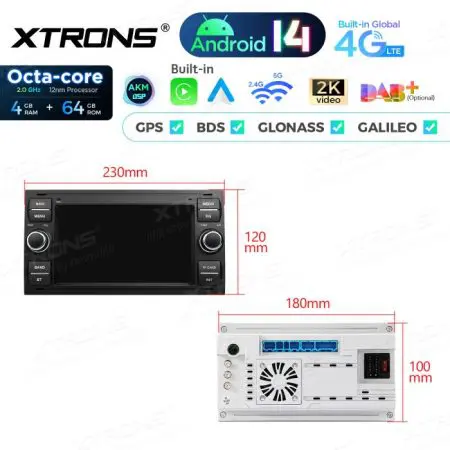 Rádio Xtrons Android 14 7" Octa-Core Ford Focus Transit Fiesta (2005-2008) 4GB 64GB - Image 12