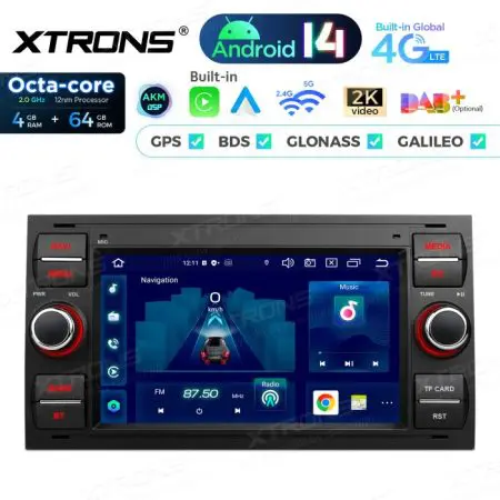 Rádio Xtrons Android 14 7" Octa-Core Ford Focus Transit Fiesta (2005-2008) 4GB 64GB - Image 3