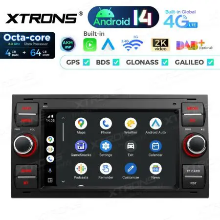 Rádio Xtrons Android 14 7" Octa-Core Ford Focus Transit Fiesta (2005-2008) 4GB 64GB - Image 6