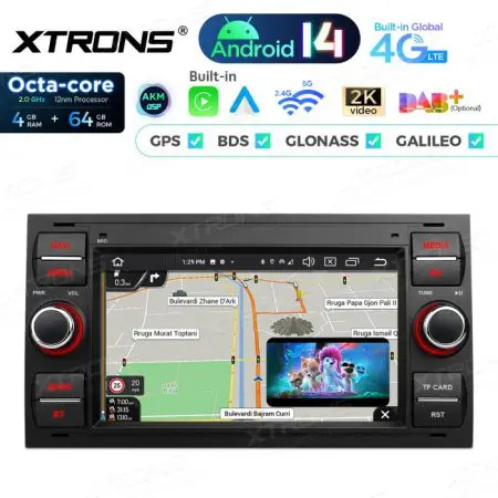 Rádio Xtrons Android 14 7" Octa-Core Ford Focus Transit Fiesta (2005-2008) 4GB 64GB - Image 7