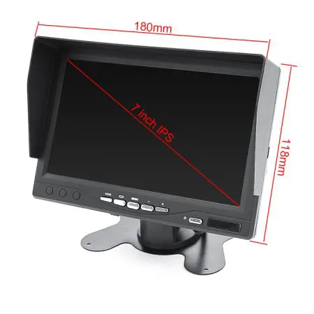 Monitor Auto IPS 7" HD c/ Camera AHD VAN Cabo 10m - Image 10