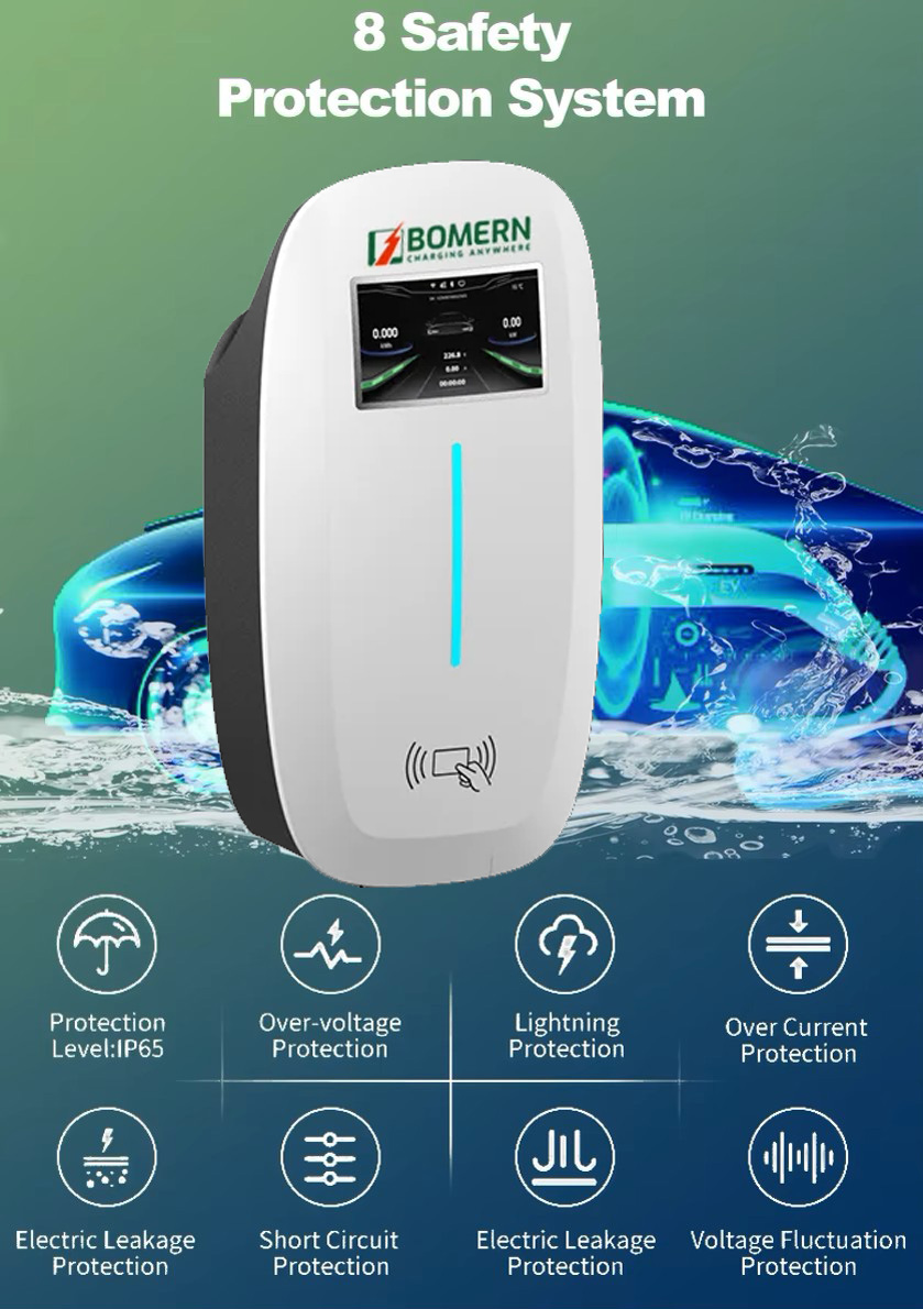 WallBox EV Bomern BMMRT2 7KW APP BT WIFI RFID RCD Type B - Image 6