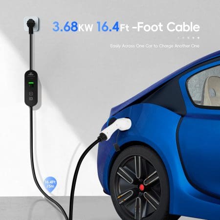 Carregador Portatil EV Bomern 16A 3.5KW Ecrã 1.3" - Image 7