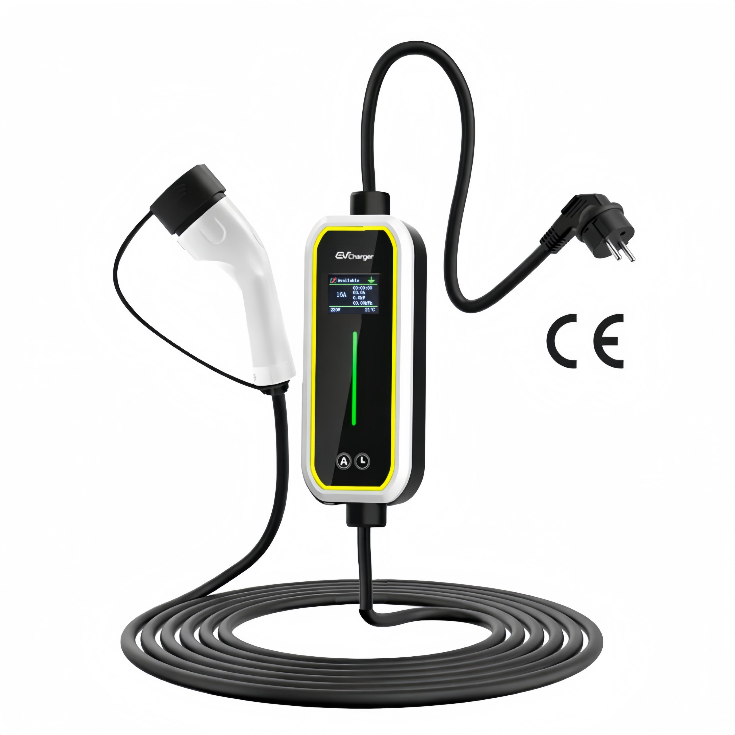 Carregador Portatil EV Bomern 16A 3.5KW Ecrã 1.8" 10m Cabo - Image 2