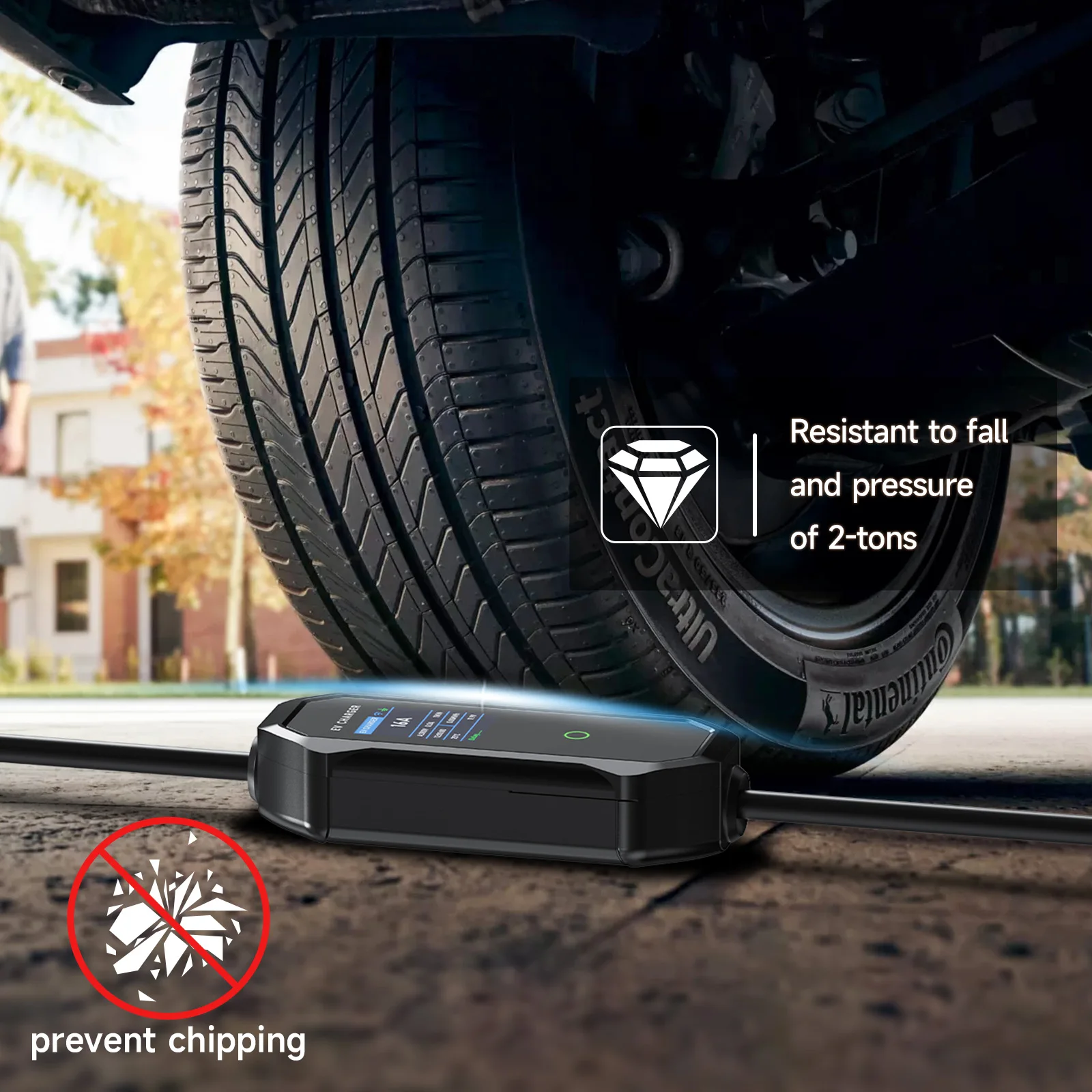 Carregador Portatil EV Bomern 16A 3.5KW Ecrã 2.8" APP BT WIFI 10m Cabo - Image 12
