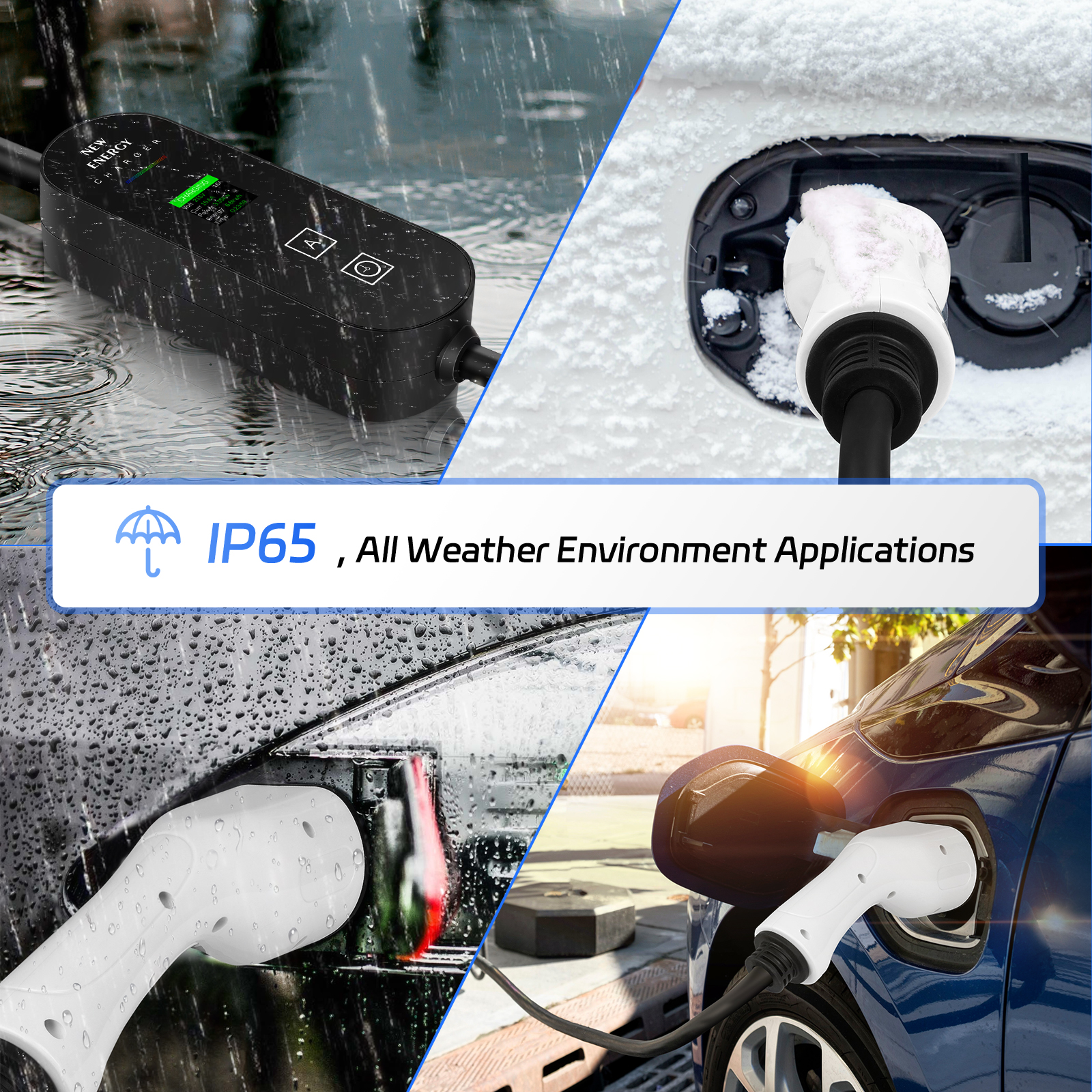 Carregador Portatil EV Bomern 32A 7KW Ecrã 1.3" - Image 12