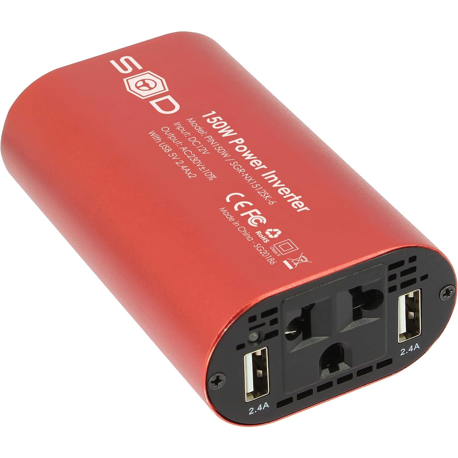 Conversor Corrente 12v-230v Swiss Drive 150W com USB