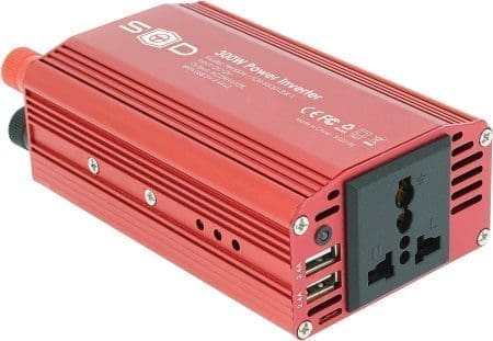 Conversor Corrente 12v-230v Swiss Drive 300W com Garras e USB