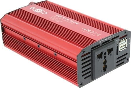 Conversor Corrente 12v-230v Swiss Drive 600W com Garras e USB
