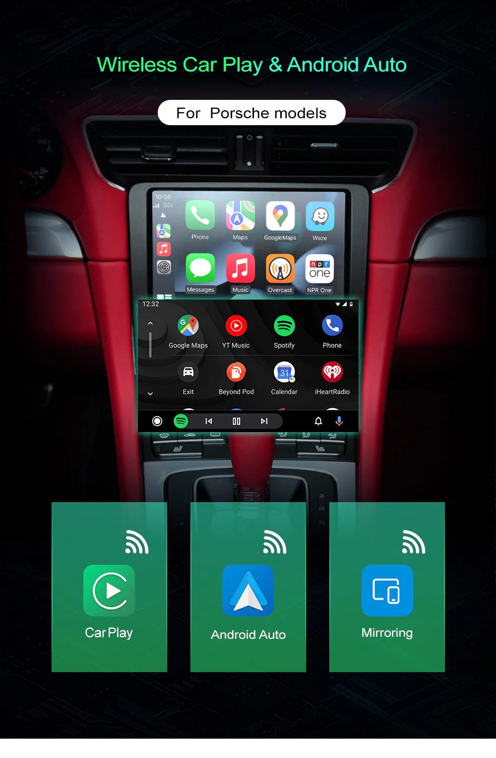 Wireless CarPlay Eway Porsche PCM 4.0 2015-2018 - Image 2