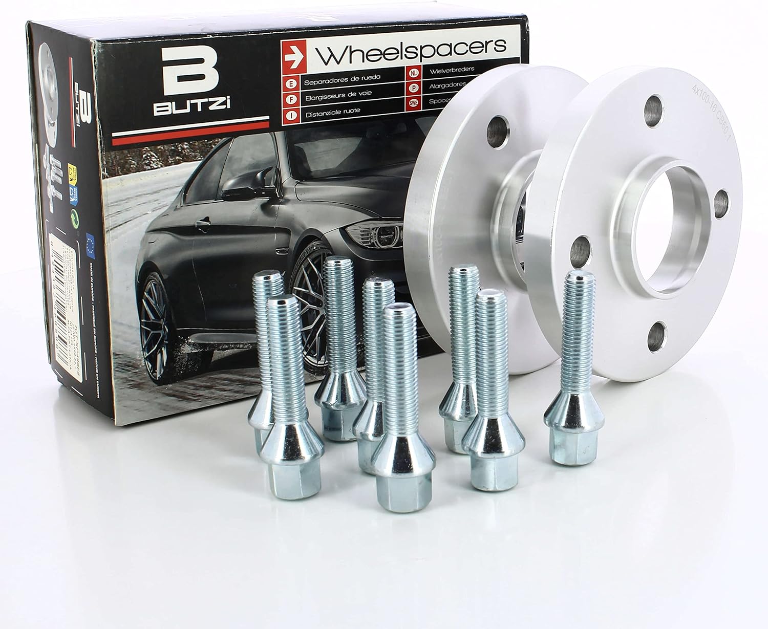 Kit Alargador Vias Butzi D/C 20mm c/ Parafusos 4x100.57