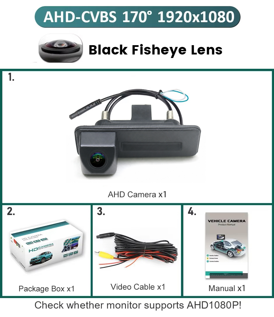 Camera Traseira Audi A1 AHD 1080p 170º IC 645D 1007 Lens - Image 6