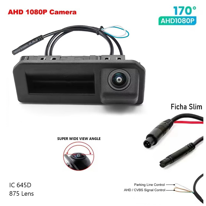 Câmera Traseira Audi Q4 Q5 eTron AHD 1080p 170º IC 645D 875 Lens