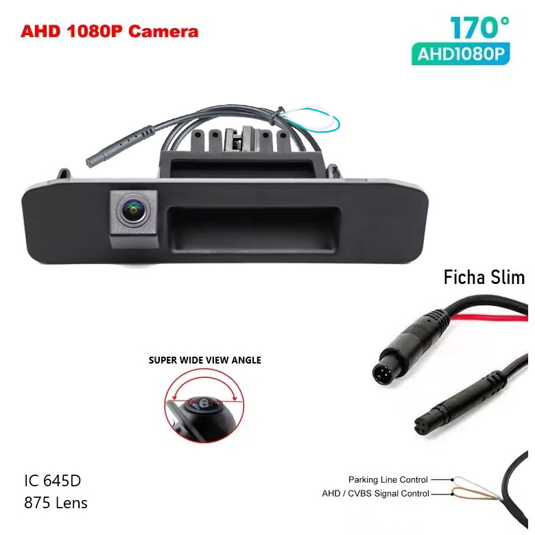Camera Traseira Mercedes Classe A CLA GLA C W205 AHD 1080p 170º IC 645D 1007 Lens