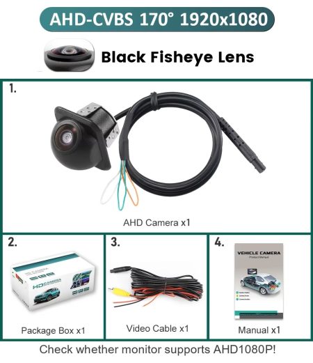 Camera Traseira AHD 1080p 170º IC 645D 1007 Lens - Image 11