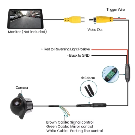 Camera Traseira AHD 1080p 170º IC 645D 875 Lens - Image 13