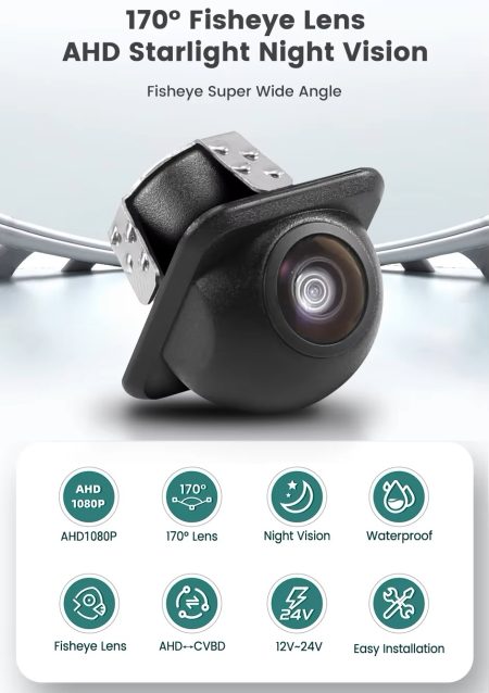 Camera Traseira AHD 1080p 170º IC 645D 1007 Lens - Image 3