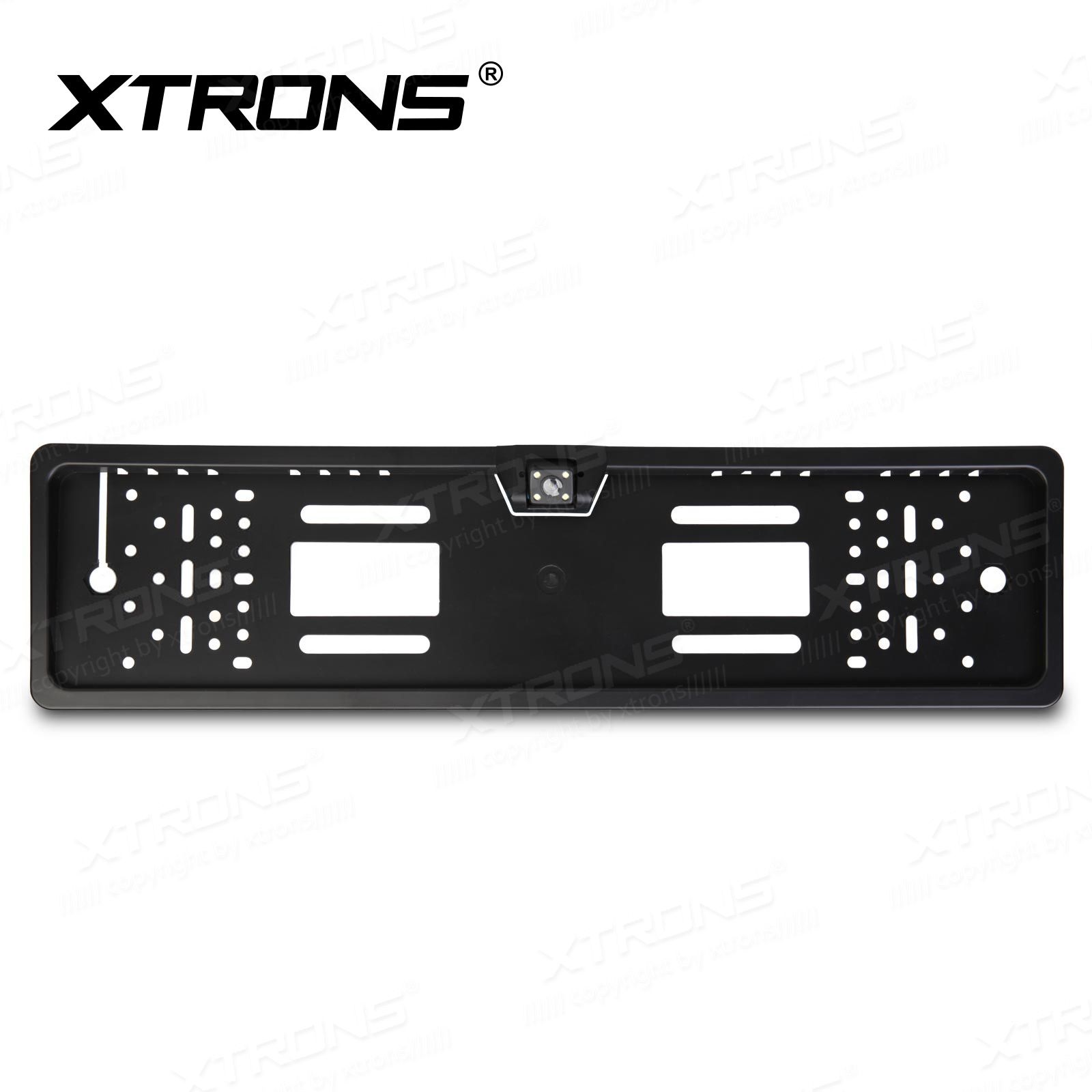 Suporte Matrícula c/ Câmera Traseira Xtrons 170º c/ Leds