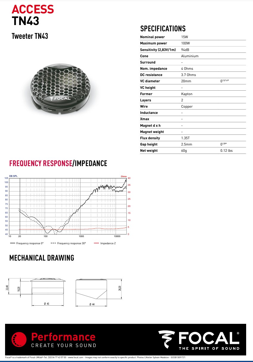 Colunas 16cm 2 Vias Focal Access 165AS - Image 7