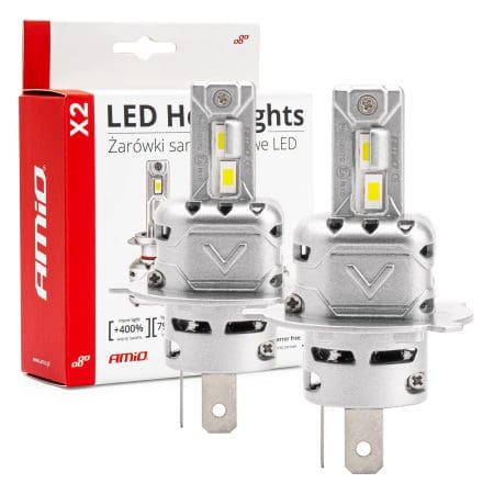 Kit Led Amio H4 X2 72W 6500K 7920lm Canbus (DUO)